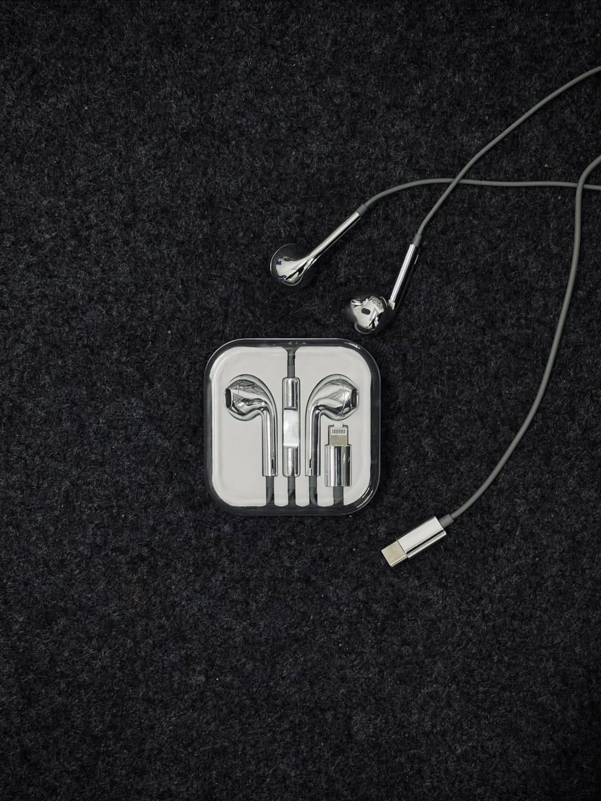 Chrome earphones