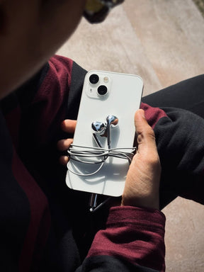 Chrome earphones