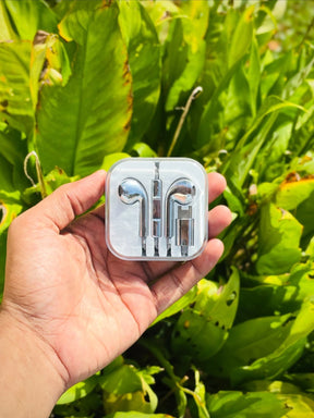 Chrome earphones