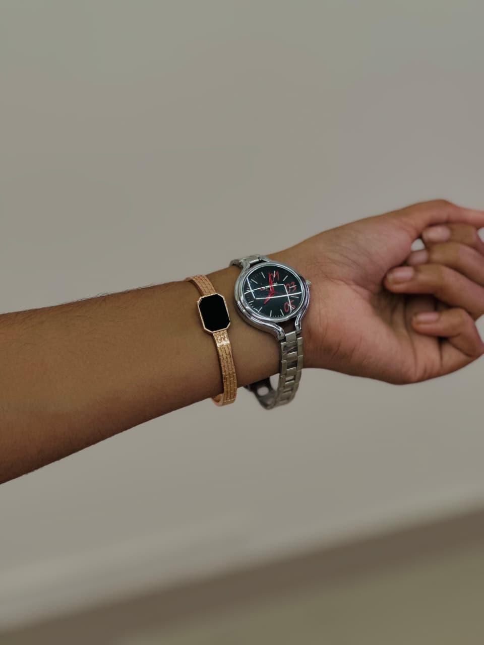 Wrist Watch& Bracelet Combo