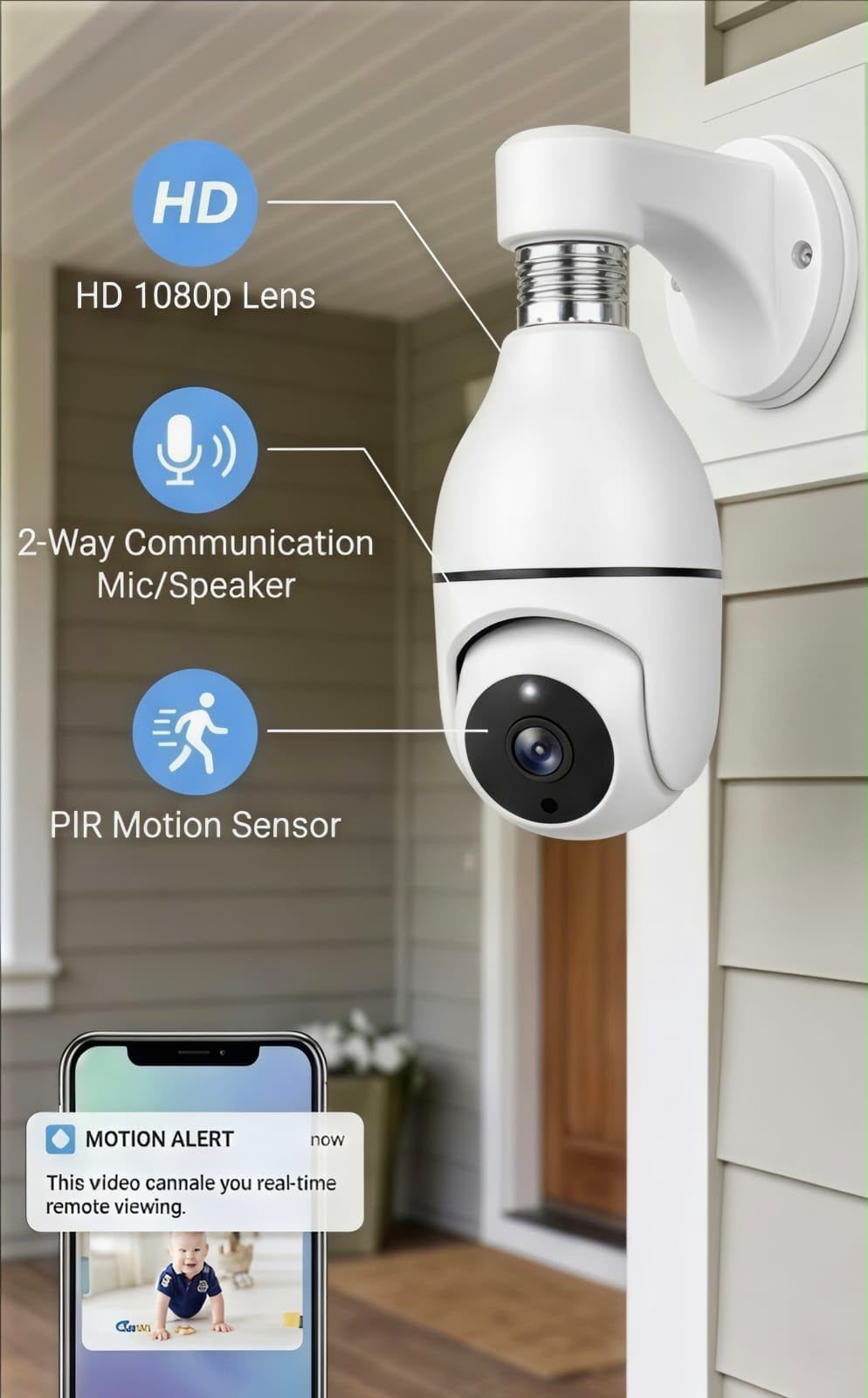 Bulb holder camera