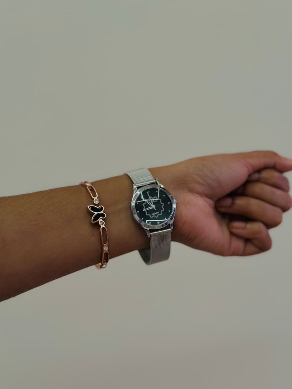 Wrist Watch& Bracelet Combo